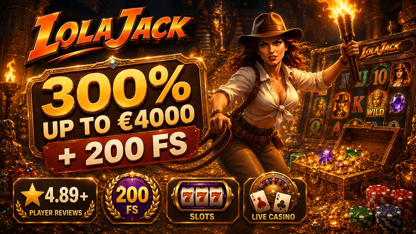 Odbierz bonus powitalny w kasynie Lolajack — 300% do 8 000 zł i 150 darmowych spinów
